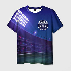 Футболка мужская Leicester City ночное поле, цвет: 3D-принт