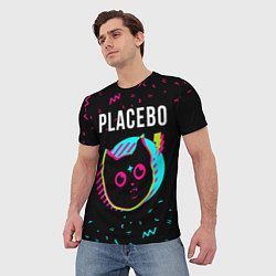 Футболка мужская Placebo - rock star cat, цвет: 3D-принт — фото 2