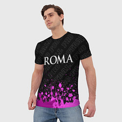 Футболка мужская Roma pro football посередине, цвет: 3D-принт — фото 2