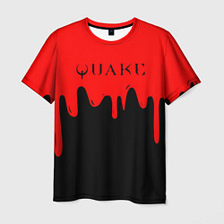 Футболка мужская Quake краски текстура шутер, цвет: 3D-принт