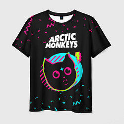 Футболка мужская Arctic Monkeys - rock star cat, цвет: 3D-принт
