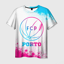 Футболка мужская Porto neon gradient style, цвет: 3D-принт