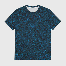 Мужская футболка Тёмный синий текстура