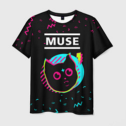 Футболка мужская Muse - rock star cat, цвет: 3D-принт