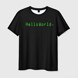 Футболка мужская Hello world, цвет: 3D-принт