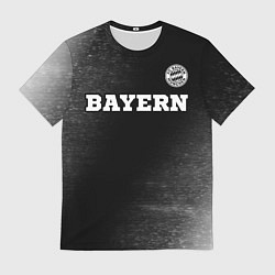 Футболка мужская Bayern sport на темном фоне посередине, цвет: 3D-принт