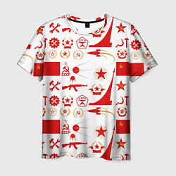 Футболка мужская СССР знак качества красный, цвет: 3D-принт