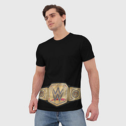 Футболка мужская Неоспоримый чемпион Вселенной WWE, цвет: 3D-принт — фото 2