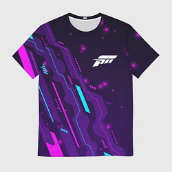 Футболка мужская Forza Horizon neon gaming, цвет: 3D-принт
