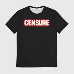 Футболка мужская Цензура в артефактах, цвет: 3D-принт