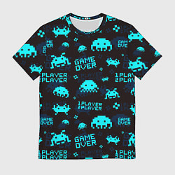Футболка мужская Game over 1 player 2 player, цвет: 3D-принт