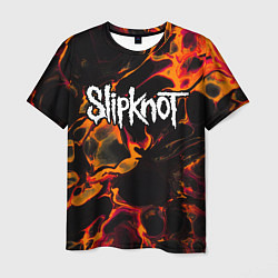 Футболка мужская Slipknot red lava, цвет: 3D-принт