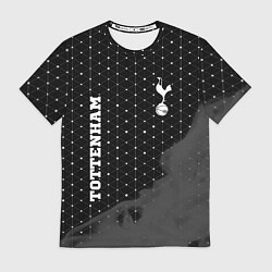 Футболка мужская Tottenham sport на темном фоне вертикально, цвет: 3D-принт