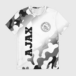 Футболка мужская Ajax sport на светлом фоне вертикально, цвет: 3D-принт