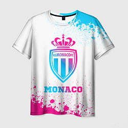 Футболка мужская Monaco neon gradient style, цвет: 3D-принт