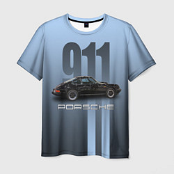 Футболка мужская Винтажный автомобиль Porsche, цвет: 3D-принт