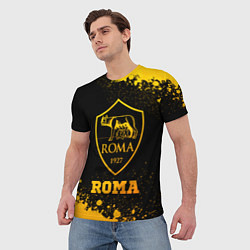 Футболка мужская Roma - gold gradient, цвет: 3D-принт — фото 2