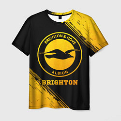Футболка мужская Brighton - gold gradient, цвет: 3D-принт