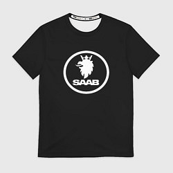 Футболка мужская Saab avto logo, цвет: 3D-принт