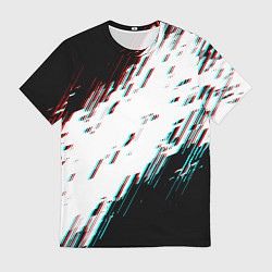 Футболка мужская Glitch effect, цвет: 3D-принт