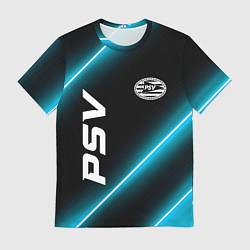 Футболка мужская PSV неоновые лампы, цвет: 3D-принт