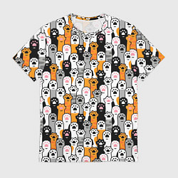 Мужская футболка Кошачьи лапы