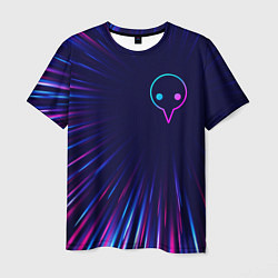 Футболка мужская Evangelion neon blast lines, цвет: 3D-принт