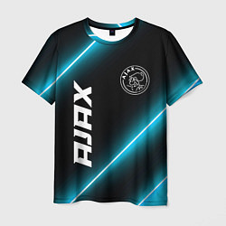 Футболка мужская Ajax неоновые лампы, цвет: 3D-принт