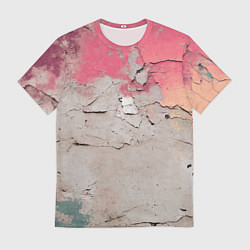Мужская футболка Старая стена с краской