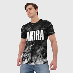 Футболка мужская Akira black graphite, цвет: 3D-принт — фото 2