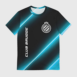 Мужская футболка Club Brugge неоновые лампы