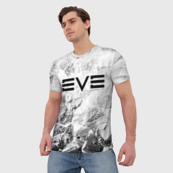 Футболка мужская EVE white graphite, цвет: 3D-принт — фото 2