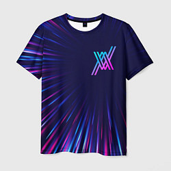 Футболка мужская Darling in the FranXX neon blast lines, цвет: 3D-принт