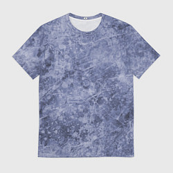 Мужская футболка Абстракция - синий лёд