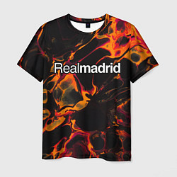 Футболка мужская Real Madrid red lava, цвет: 3D-принт
