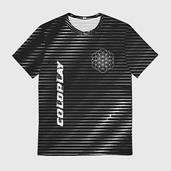 Футболка мужская Coldplay metal rock lines, цвет: 3D-принт