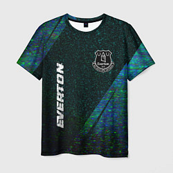 Футболка мужская Everton glitch blue, цвет: 3D-принт