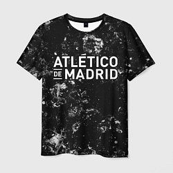 Футболка мужская Atletico Madrid black ice, цвет: 3D-принт