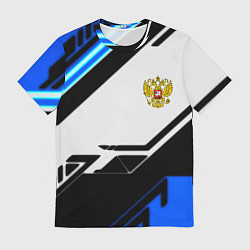Мужская футболка Россия геометрия текстура