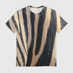 Мужская футболка Мех зебры