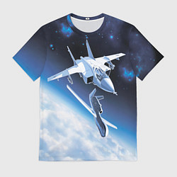 Футболка мужская Атака МиГ-31 на Глобал Хок, цвет: 3D-принт