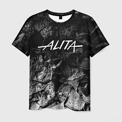 Футболка мужская Alita black graphite, цвет: 3D-принт