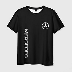 Футболка мужская Mercedes benz logo white auto, цвет: 3D-принт