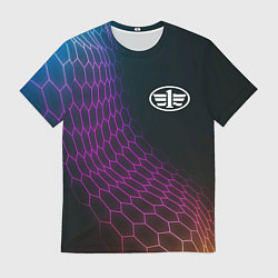Мужская футболка FAW neon hexagon