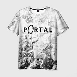 Футболка мужская Portal white graphite, цвет: 3D-принт