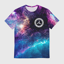 Футболка мужская Mercedes space auto, цвет: 3D-принт