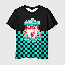 Футболка мужская Liverpool fc sport клетка, цвет: 3D-принт