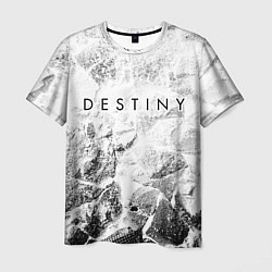 Футболка мужская Destiny white graphite, цвет: 3D-принт