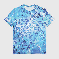 Мужская футболка Абстракция паттерн воды и неба