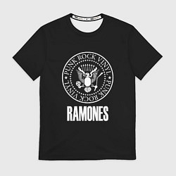 Футболка мужская Ramones rock logo, цвет: 3D-принт